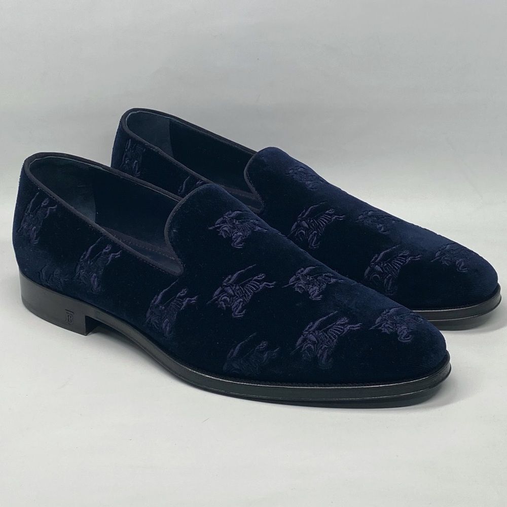 Burberry Wayne Velvet Loafer size 43.5/us size 10.5